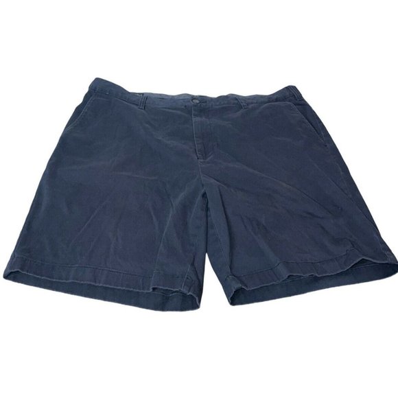 Nautica The Deck Short Classic Fit Shorts Sz 42 Navy Blue Flat Front FLAW - Picture 1 of 9